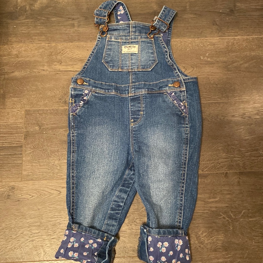 OshKosh Overalls with Floral accents